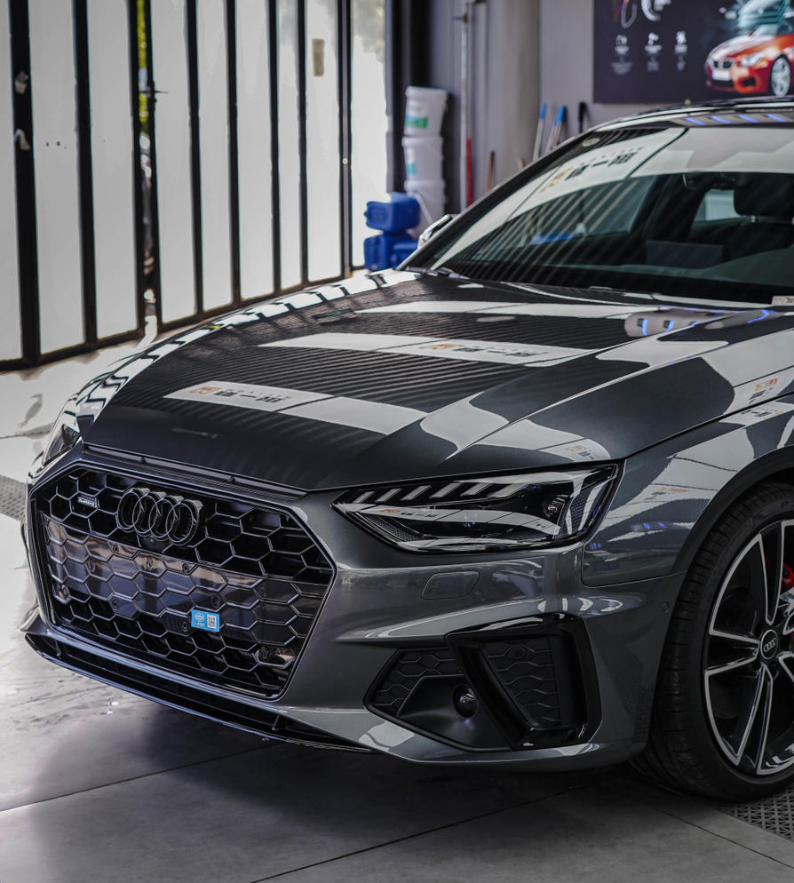 奥迪A4L隐形车衣实拍分享：全方位展现TPU隐形车衣防护实力