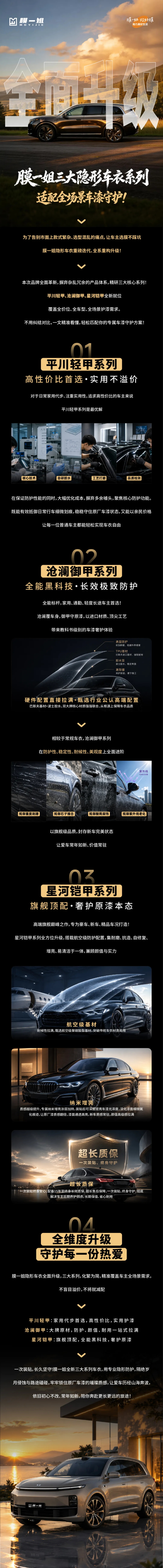 全面升级｜膜一姐三大隐形车衣系列，适配全场景车漆守护！